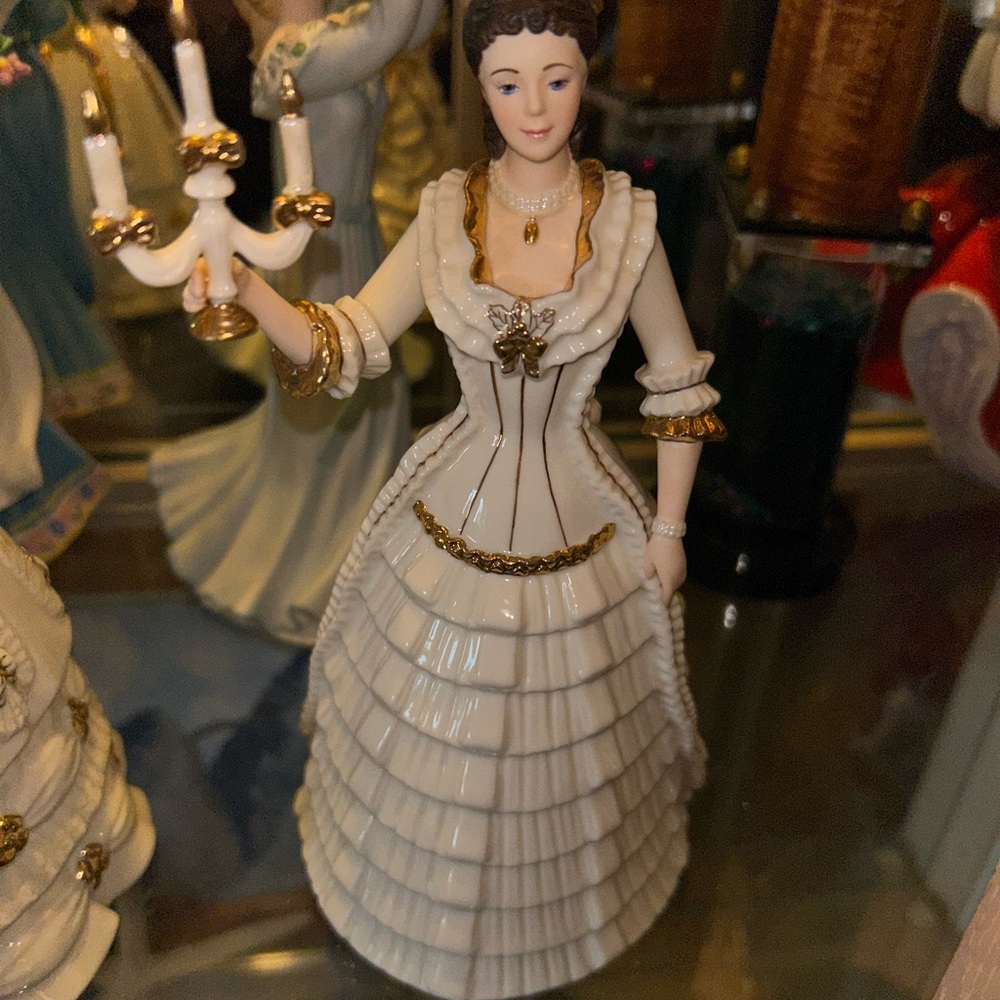 BUNDLE 2 Lenox Ltd Ed “Light of Christmas” & “A Christmas Carol” Figurines